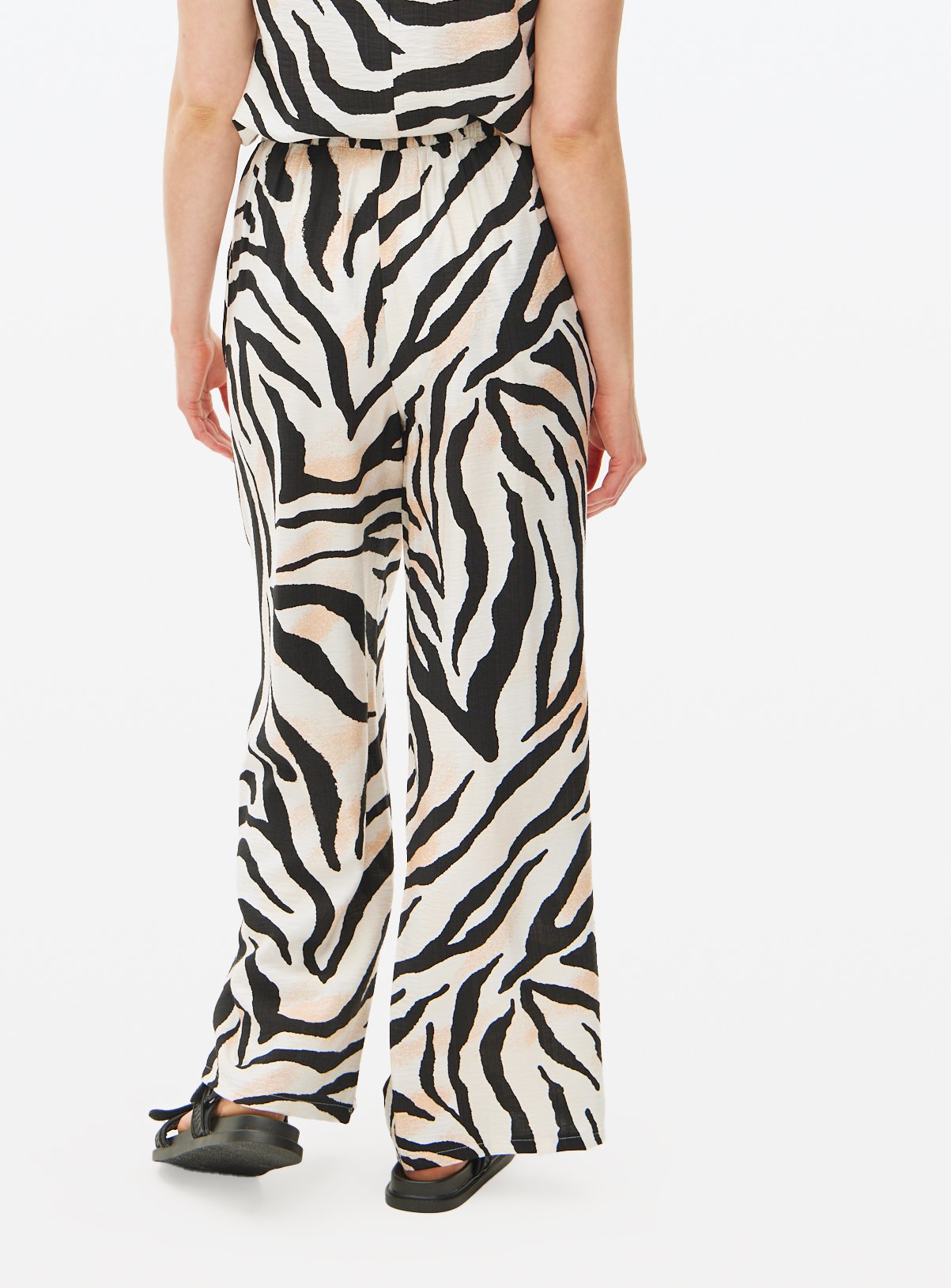 Multi Printed Wide Leg Co-ord Trousers  14 - Image 4 thumbnail